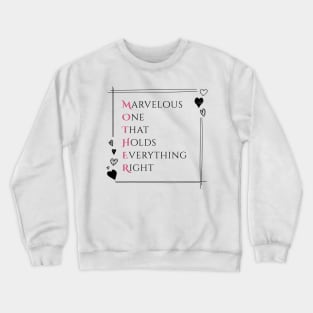 Best mother in the world Acrostic Crewneck Sweatshirt